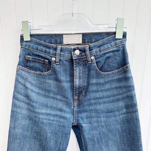 Everlane The Cheeky High Rise Straight Leg Jeans Denim - Picture 3 of 7